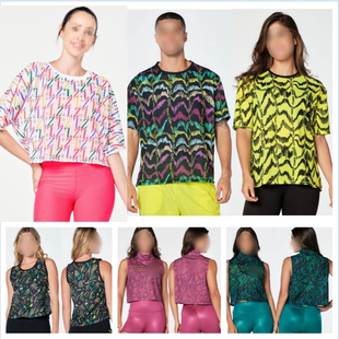 450 496 457 522 687 523 ZW尊健身服瑜伽运动网眼网孔布上衣