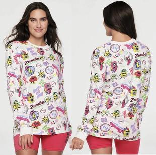 运动上衣长袖 健身瑜伽长袖 短袖 涤棉印花 205 清仓款 179 ZW舞蹈长袖