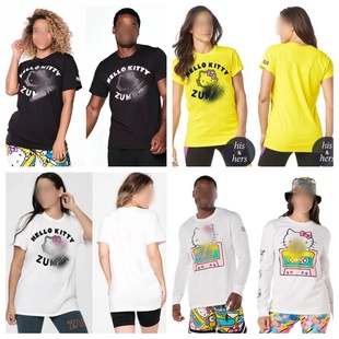 156 清仓款 团体卡通猫 T恤圣诞款 094 ZW健身服T恤运动纯棉舒适短袖
