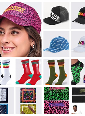 ZW健身舞蹈配饰ACC运动头巾护腕发带袜子头饰休闲方巾帽子丝巾配.