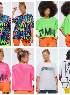 ZW新款现货健身服瑜伽休闲舞蹈服透气网布上衣短袖1044 1136 1137