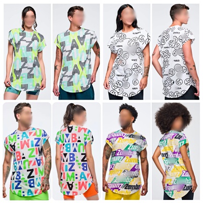 ZW新款健身服瑜伽休闲舞蹈跳操短袖宽松T恤上衣 127 123 134 146