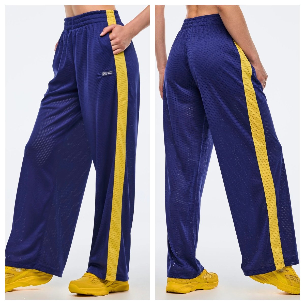 ZW新款现货健身服舞蹈运动跑步服网布透气长裤宽松原色运动裤 682