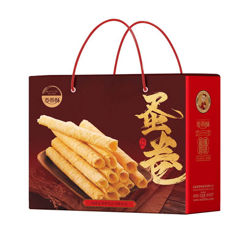 麦蒂酥鸡蛋酥卷礼盒中式传统糕点茶食香酥蛋卷送长辈零食鸡蛋卷