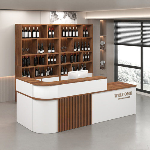 吧台收银台转角柜台饭店酒店餐厅前台接待台小吧台桌餐饮店收银台