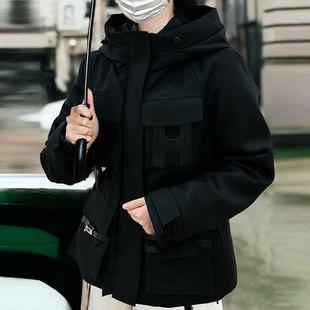 2024冬季新款羽绒服女短款连帽加厚保暖90鹅绒外套时尚百搭上衣潮