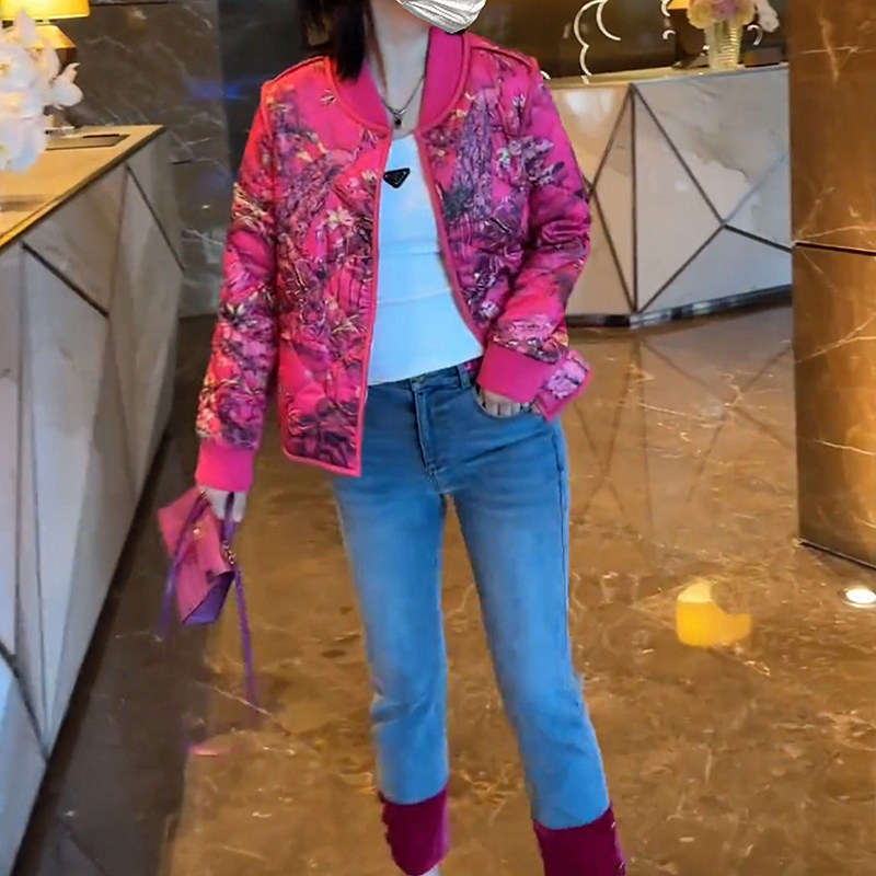 欧洲站棉服2025春秋新款时尚
