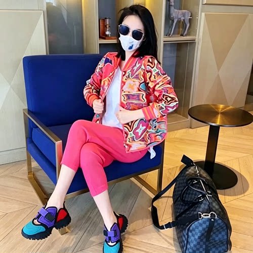 短外套棒球服休闲减龄套装
