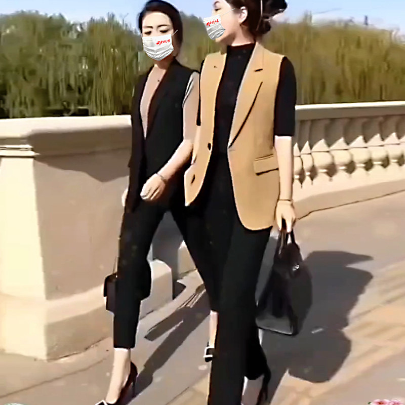 小个子气质减龄西装马甲