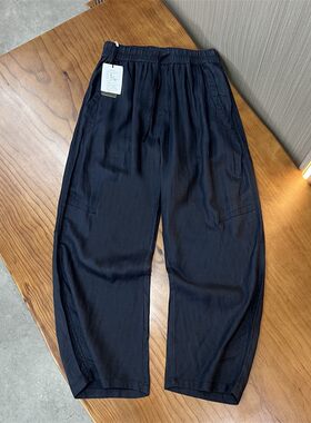 好穿不挑人高级面料天丝亚麻混纺男松弛感夏季宽松长裤 青年M811