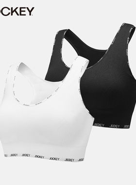 jockey2件装瑜伽运动文胸防震普拉提工字背心收复乳舒适时尚文胸
