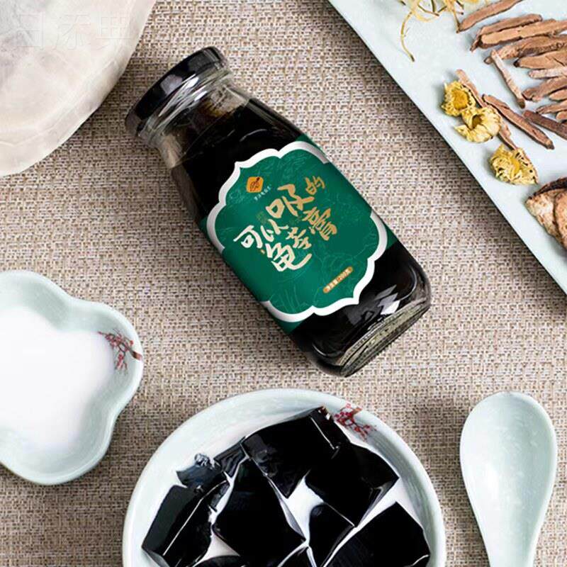 罗浮龟仙生可以吸的龟苓膏博罗十大手信广式龟苓膏正宗龟苓膏
