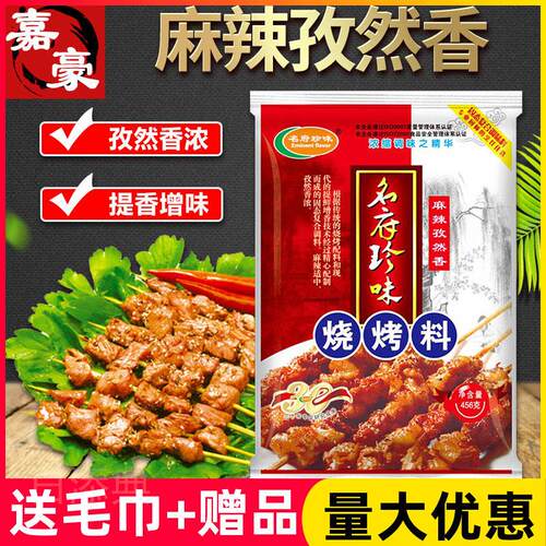 名府珍味 烧烤料 麻辣孜然香456g 烧烤外撒料 面筋鸡翅调味料商用
