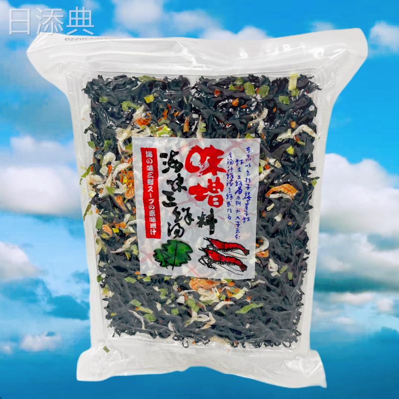 海味三鲜汤料裙带菜虾皮汤速食大连江能海味汤味增原料懒汉食材