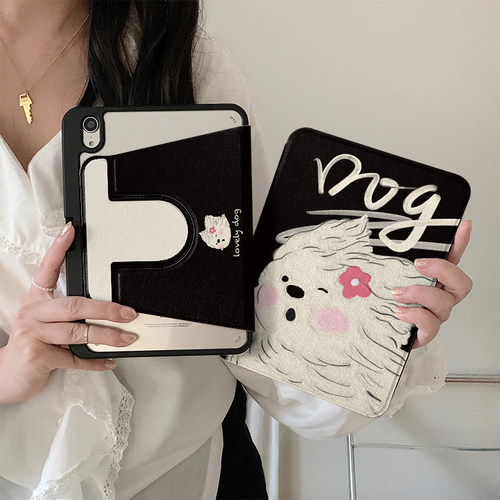 适用亚克力卡通苹果平板保护套