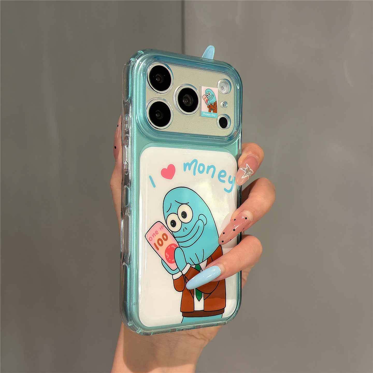 搞怪卡通可爱钞票丑鱼适用苹果18promax手机壳iphone17pro新款16pro个性创意15pro网红超火17全包防摔保护套