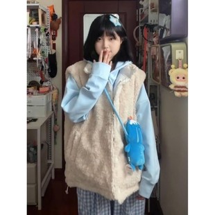 218波点 波点双面穿外套马甲棉服女 多巴胺甜美时尚