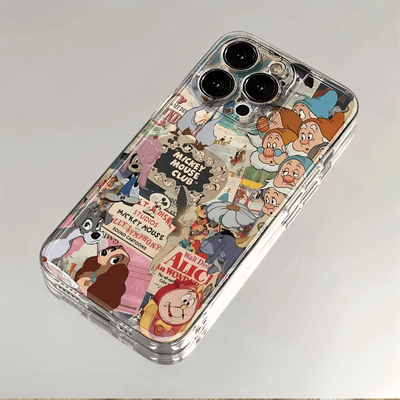 复古迪士尼适用VIVOS50/30Pro mini手机壳vivo动物S20/19超火S18/17/16/15/12/10透明S9硅胶Pro全包T2X保护套