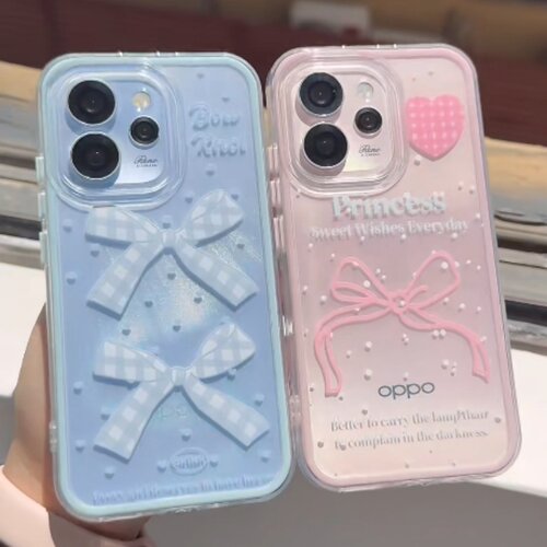 爱心蝴蝶结适用oppoReno16手机壳
