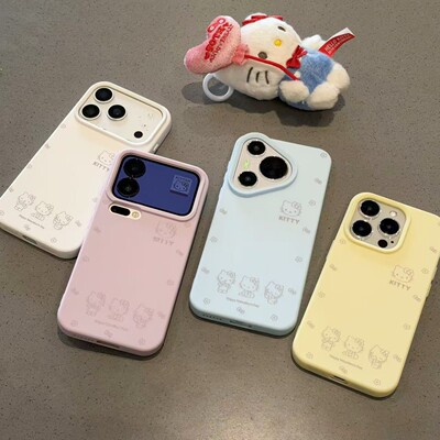 线条花边猫适用VIVOX300PRO手机壳S50PROMINI肤感x200/IQOO15可爱Z9/NEO11大孔肤感S30Pro硅胶Y500火Y78套U5E