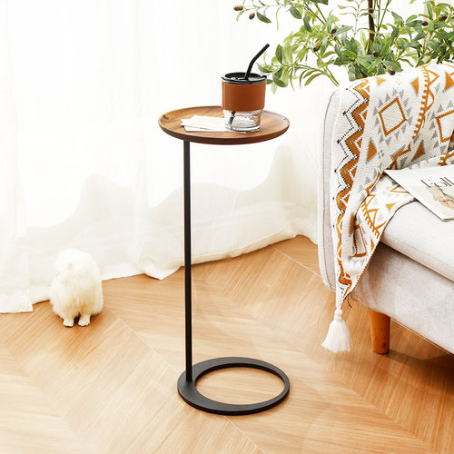 实木迷你极简沙发边几客厅夹缝小茶几床边床头小桌移动喝茶置物架