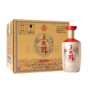 【38换新周】五粮醇玫瑰金50度500ml*6瓶整箱白酒五粮液官方正