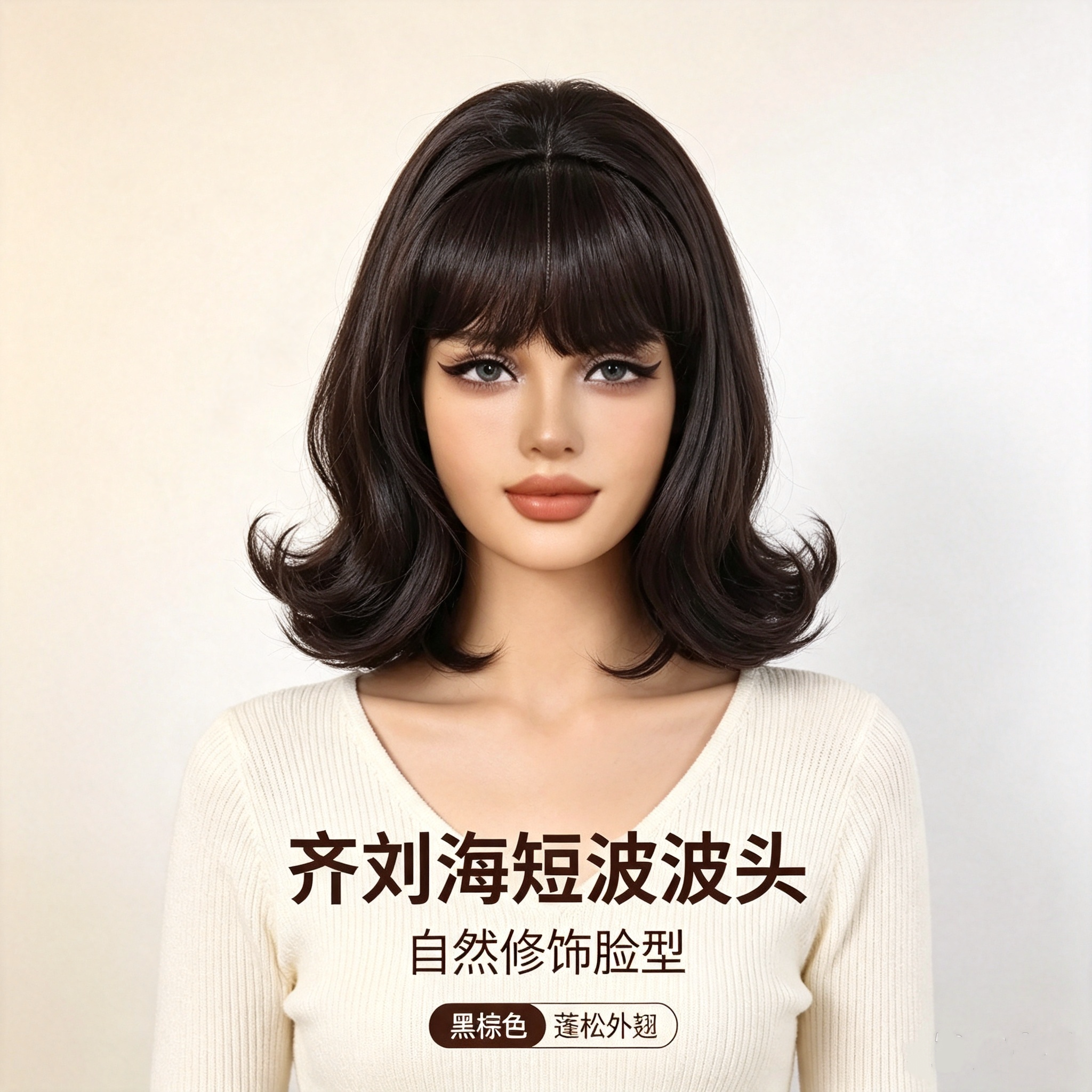 复古假发反翘欧洲美式古典梨花卷