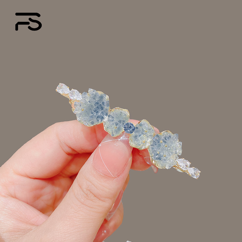 妃晟弹簧夹合金日韩水晶发夹