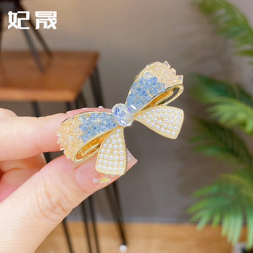 妃晟弹簧夹合金日韩蝴蝶结发夹
