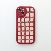 格纹幸运星适用iPhone17 16promax苹果14小米15华为mate60荣耀90vivoX100小众oppo一加12小清新手机壳pura70