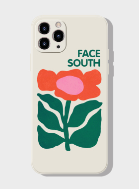 花朵~创意设计iPhone15苹果14promax华为p60小众nova11/12小米14p适用OPPOreno9荣耀90vivos16液态硅胶手机壳