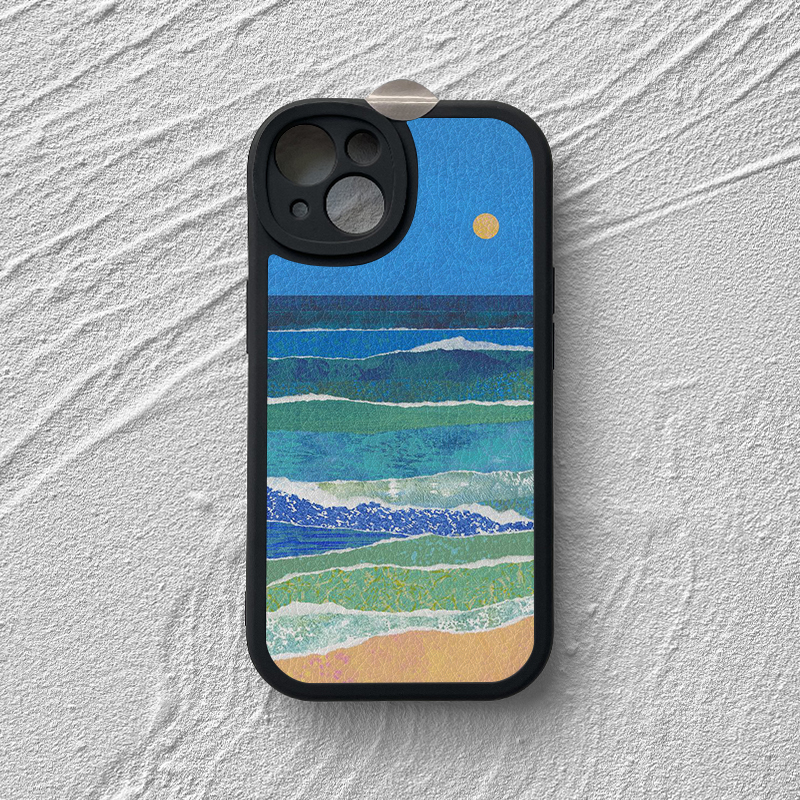 苹果安卓大眼小羊皮艺术插画软套