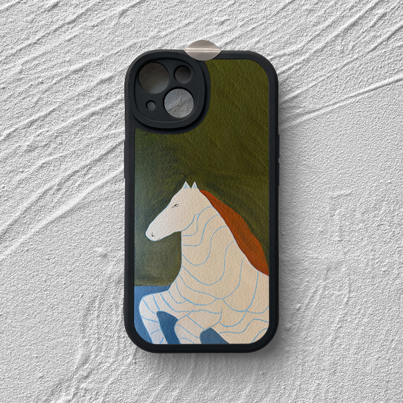 多型号苹果安卓小羊皮精孔复古