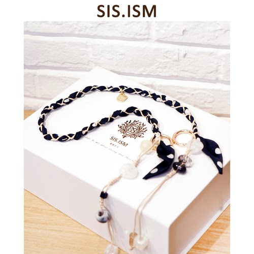 SISISM/姐妹主义法式波点丝巾串珠包链百搭包包挂件包包配饰