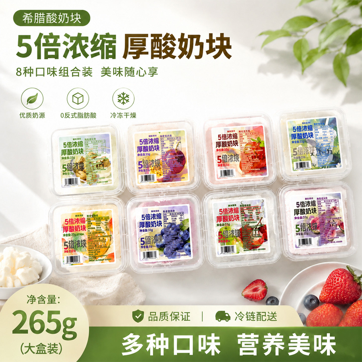 酸奶大盒装！希腊冷萃奶干噎干嚼浓缩固体甜品网红糖葫芦休闲零食