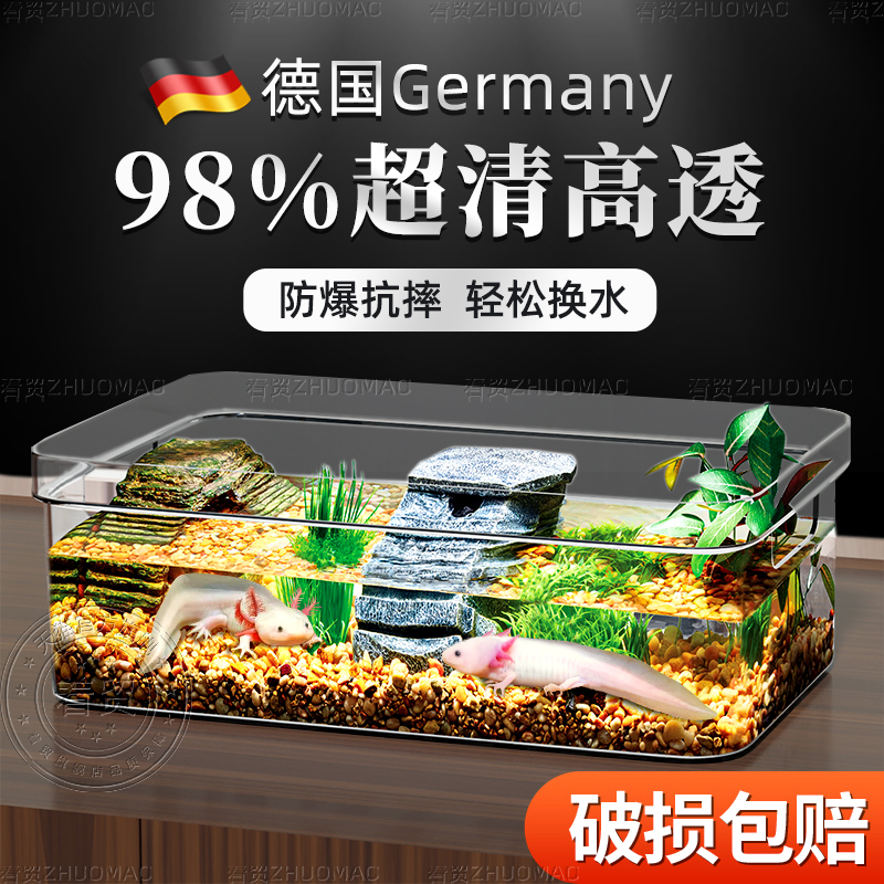 德国六角恐龙专用缸蝾螈饲养缸