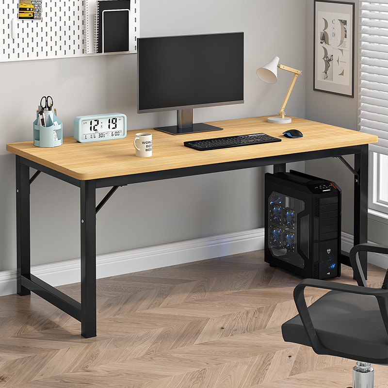 简易电脑桌台式家用书桌卧室学习桌电竞桌简约工作台长方形小桌子