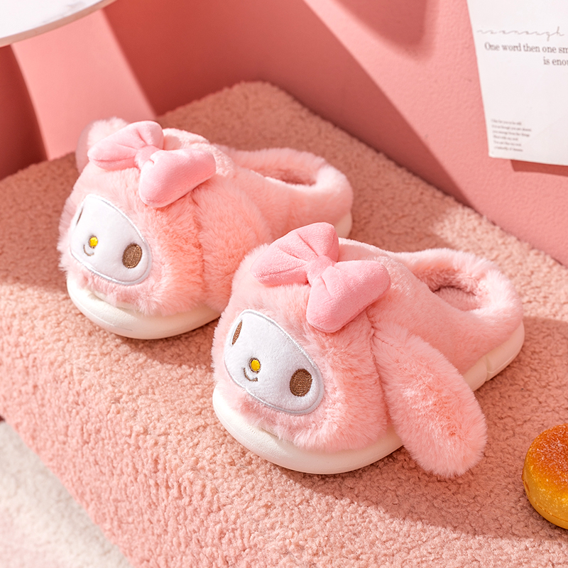 美乐蒂卡通儿童冬季保暖棉拖鞋冬