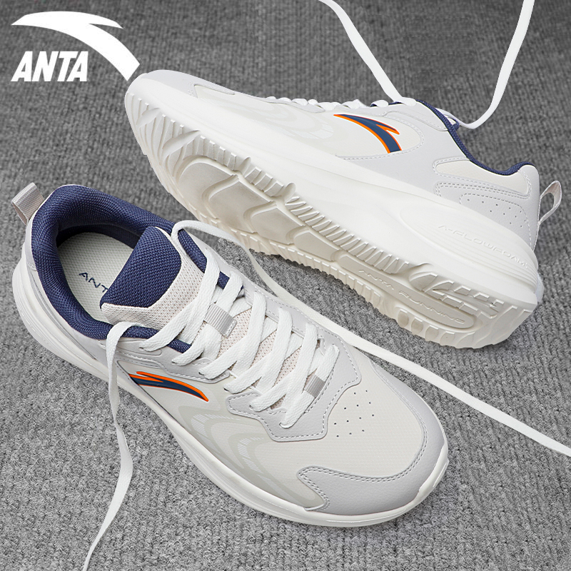 安踏跑步男运动鞋轻便软底减震