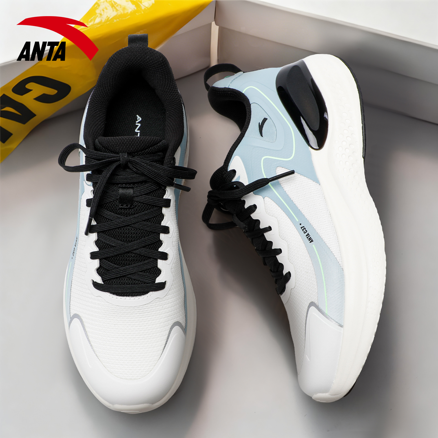 安踏跑步男运动鞋软底减震轻便