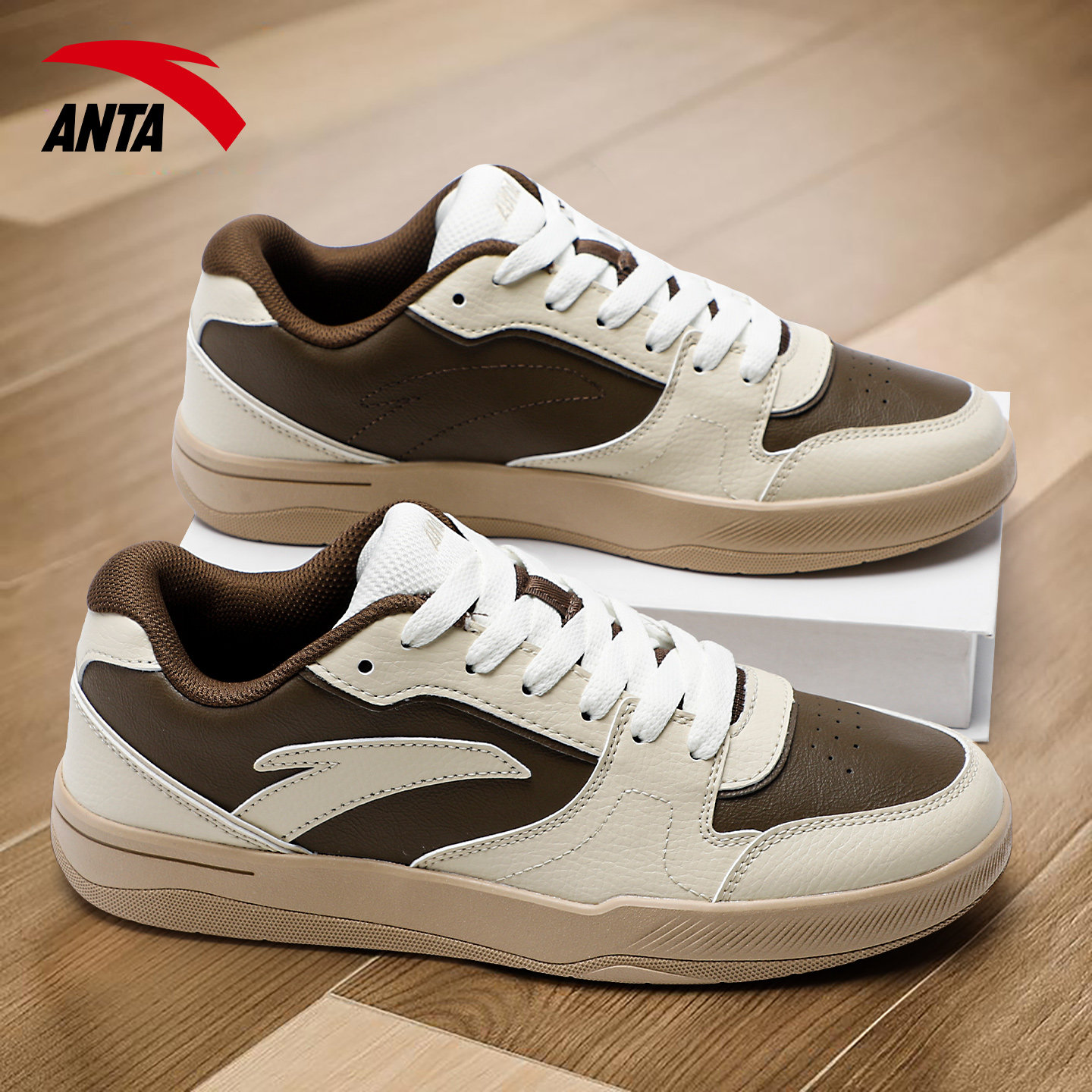 安踏男鞋低帮板鞋秋冬季青少年复古百搭滑板鞋厚底耐磨运动休闲鞋,运动鞋new,板鞋,淘宝优惠券,粉丝福利购,淘宝优惠卷