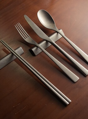 秋とLANカ一ベンタ一 复古筷子托架 刀叉筷席面勺托枕架 摆台餐具