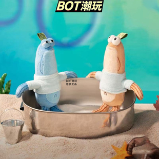 POPMART泡泡玛特比奇堡的居民们搞怪毛绒挂件钥匙扣潮流手办公仔