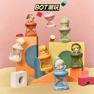 POPMART泡泡玛特DIMOO限定时光系列发光沙漏水晶球盲盒手办摆件