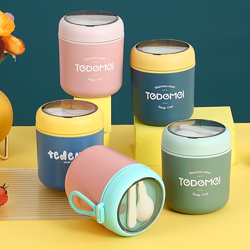 装汤容器外带绿豆汤带粥神器防漏装汤的保温杯早餐密封的饭盒上班