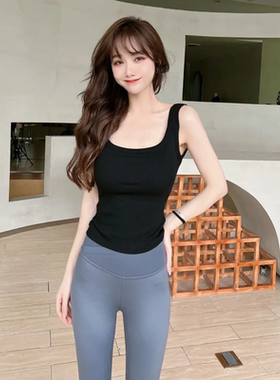 JUST CC卡卡女装官方旗舰正品防走光吊带背心女外穿带胸垫U型美背