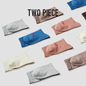 单品纯色柔软舒适长袜 TWOPIECE高弹中筒袜子潮流时尚 5双