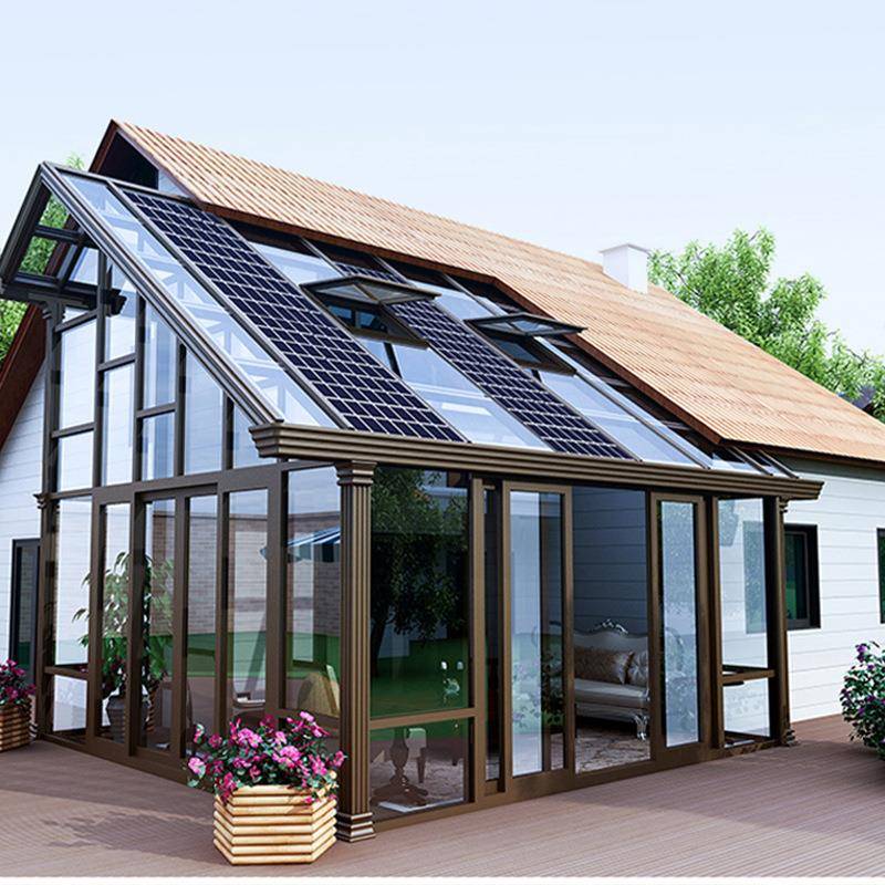 太阳能发电系统家用220v并网机别墅屋顶雨棚光伏板阳光房全套供电