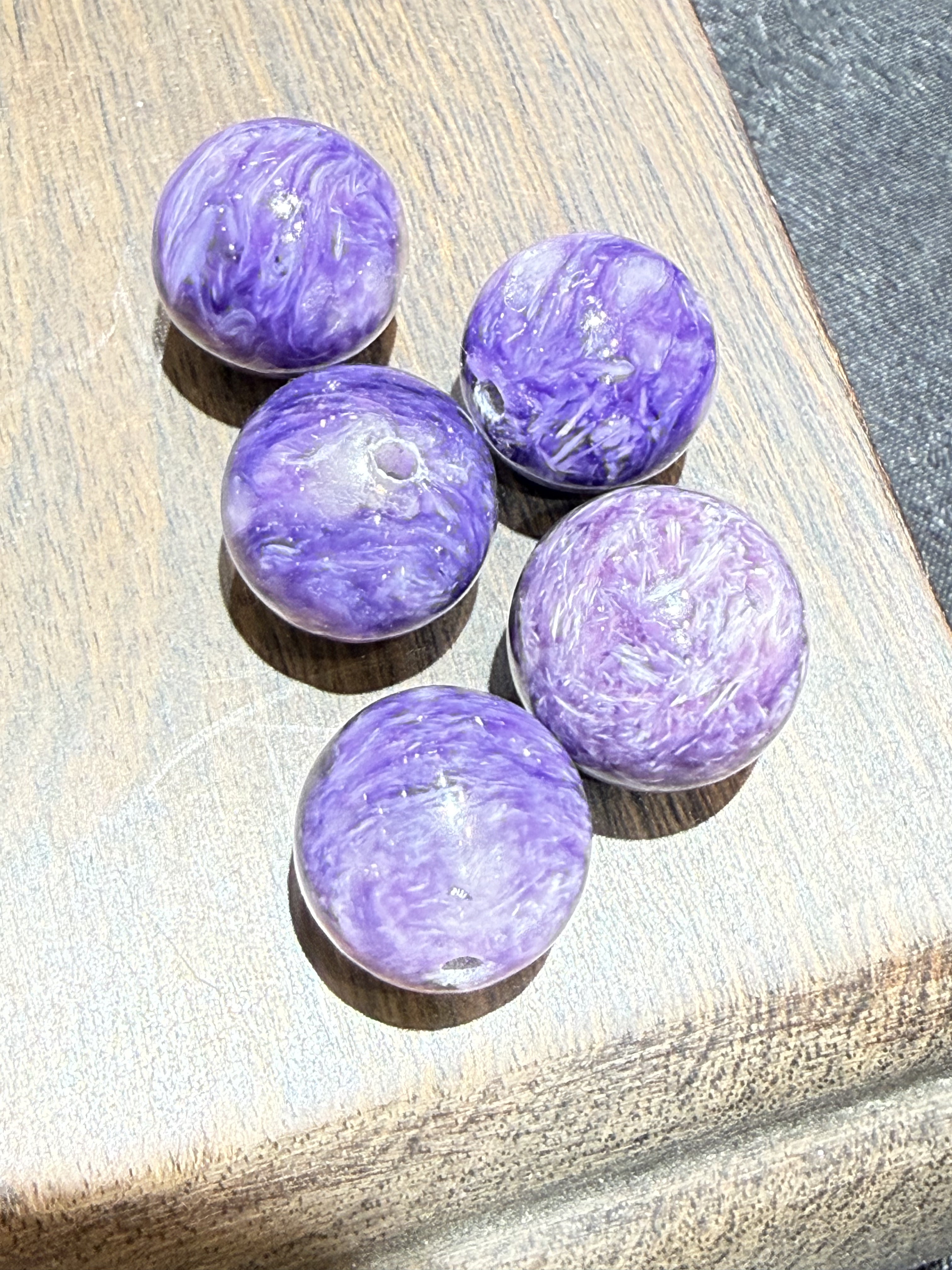 原创设计天然紫龙晶单珠散珠多宝手串水晶手链珠子DIY手工配饰 新