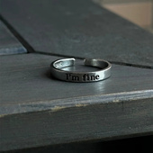 2025年新款 saveme fine情侣戒指简约高级百搭情侣对戒开口可调